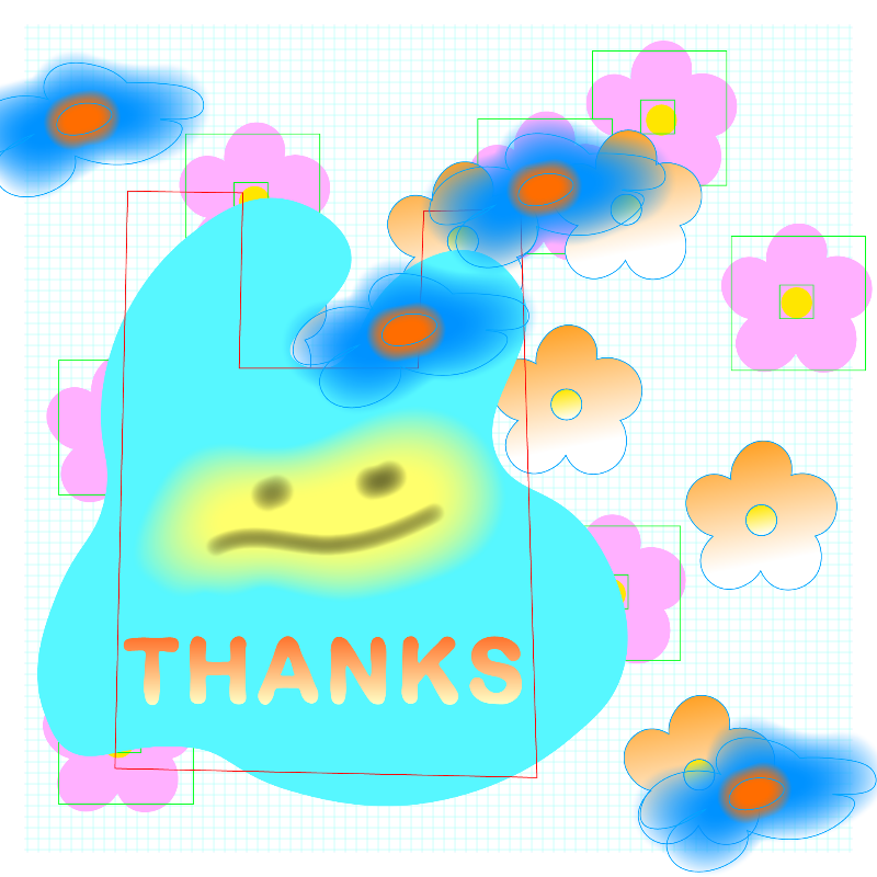 thanks bag and flowers #100 static token preview