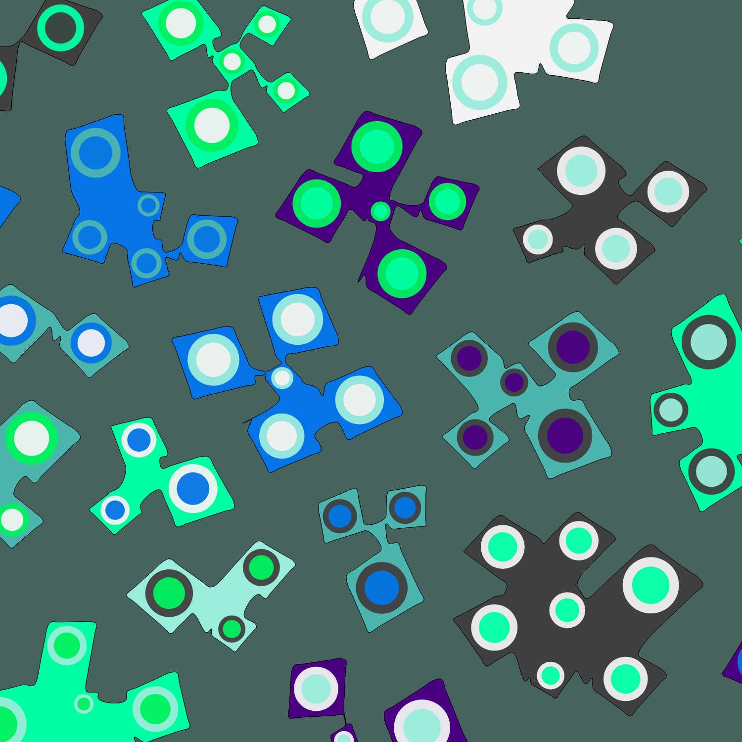 Geometric colorful shapes (Free edition) #142 static token preview