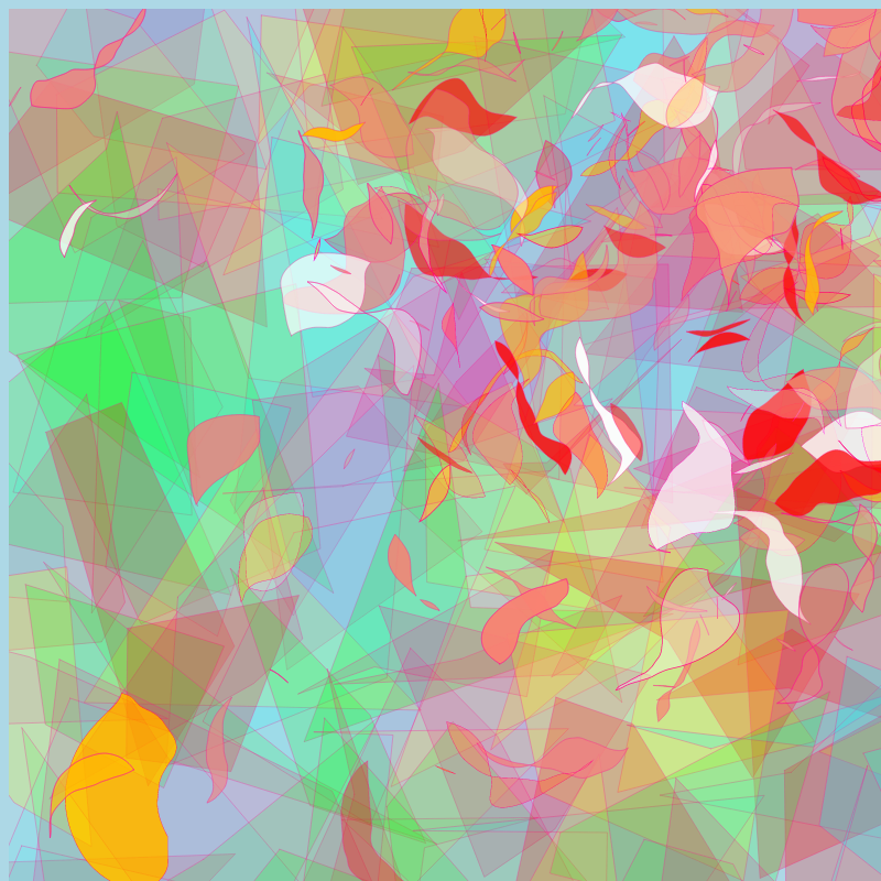 Leaves and glasses #34 static NFT preview