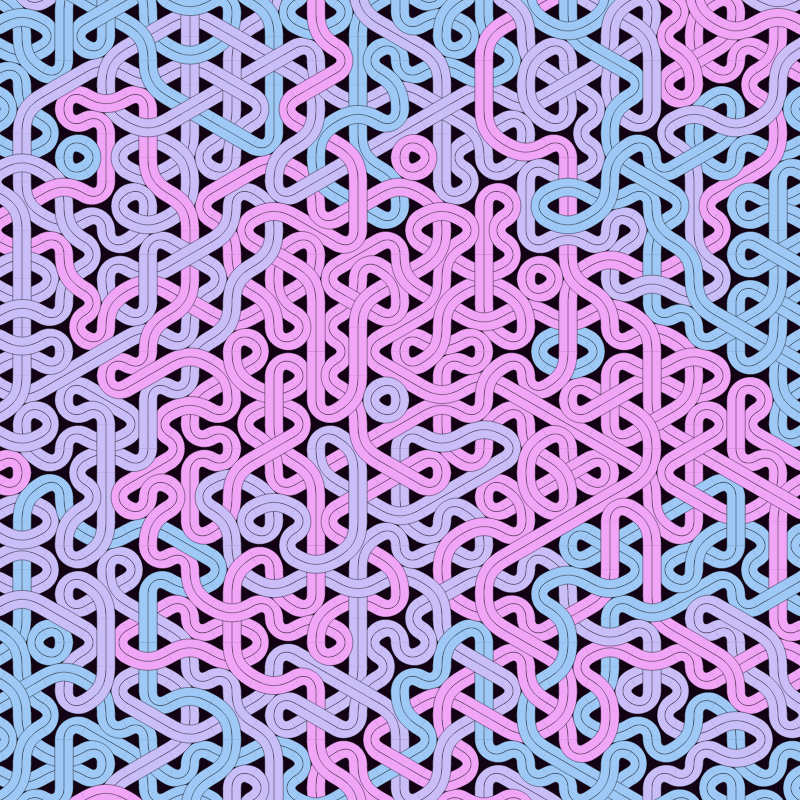 Bézier Truchet #218 static token preview