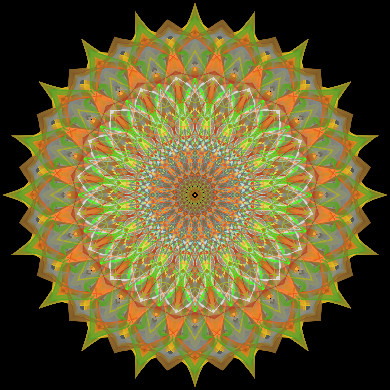 Morphing Mandala - #fxhashturnsone charity #22 static token preview