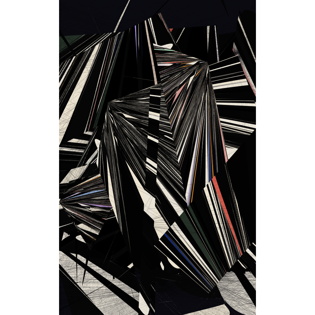 Broken Abstractions in Black #119 static NFT preview