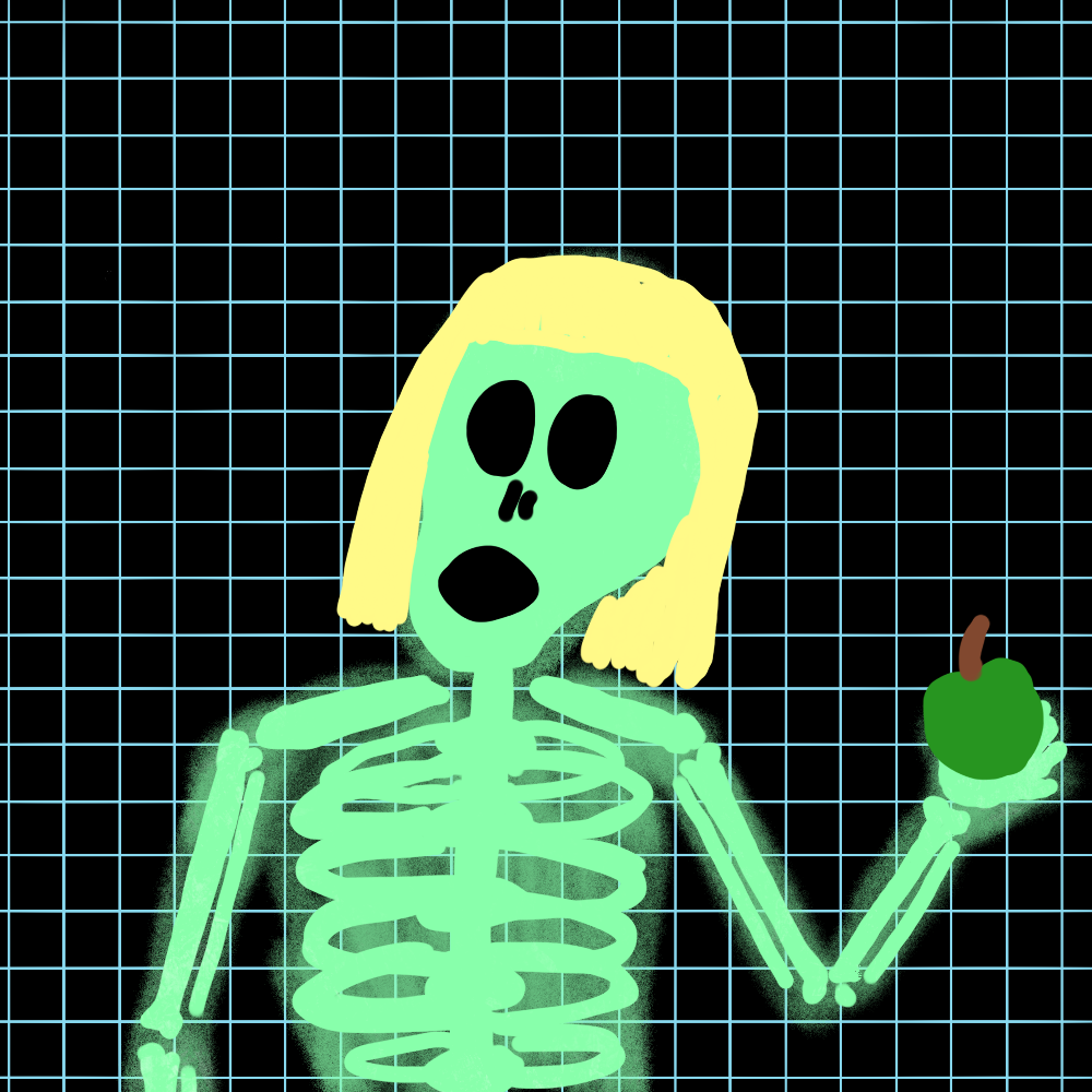 LOW EFFORT SKULLETTI #186 static NFT preview