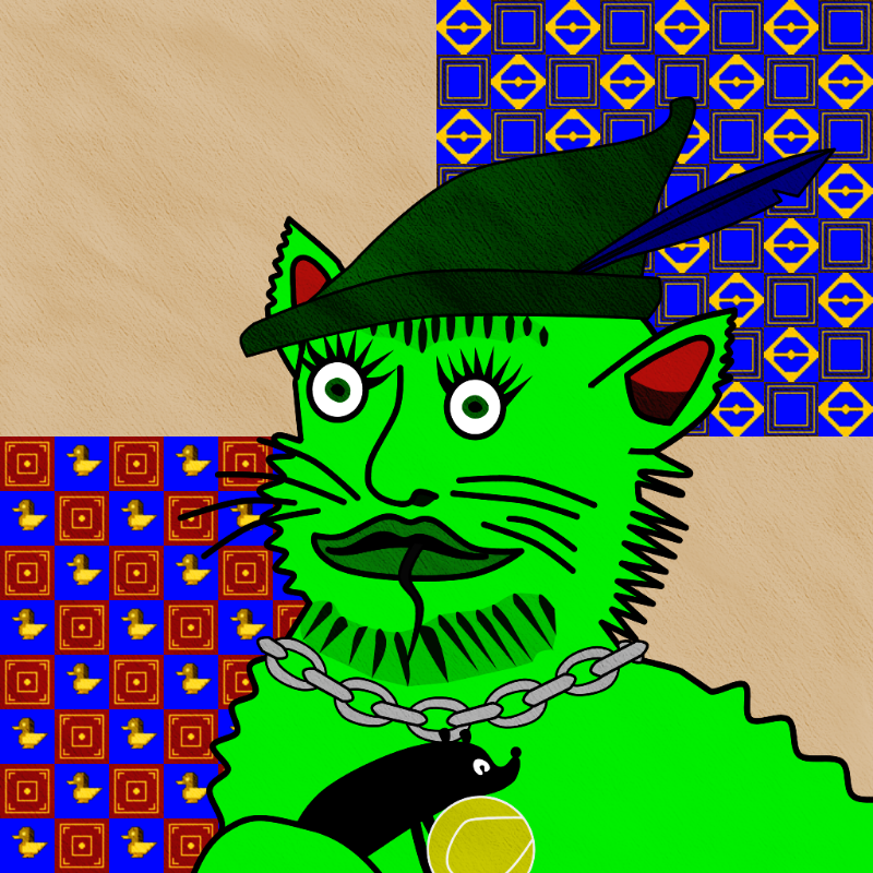 Famous Medieval Cat #15 static token preview