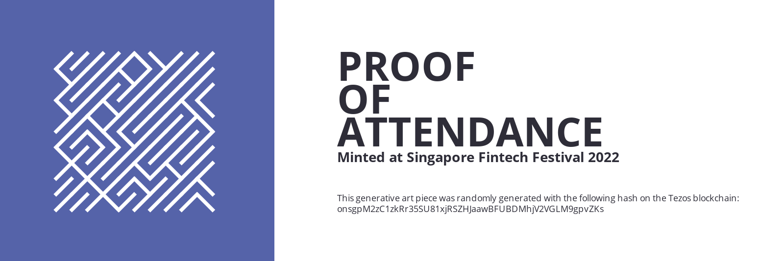 SFF2022 Proof of Attendance Token #1619 static NFT preview