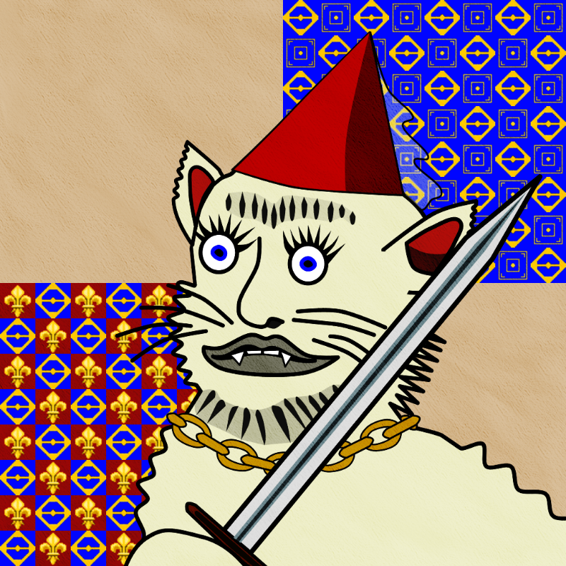 Famous Medieval Cat #89 static token preview