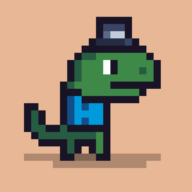 Pixel Dinos #135 static NFT preview