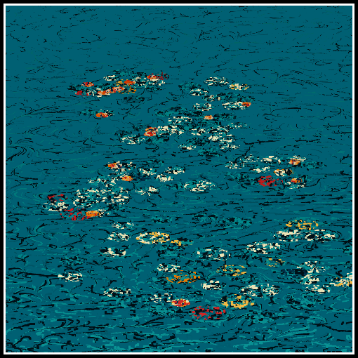 Polluted water lilies #88 static NFT preview