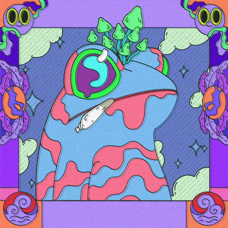 Blue Toad #28 static NFT preview