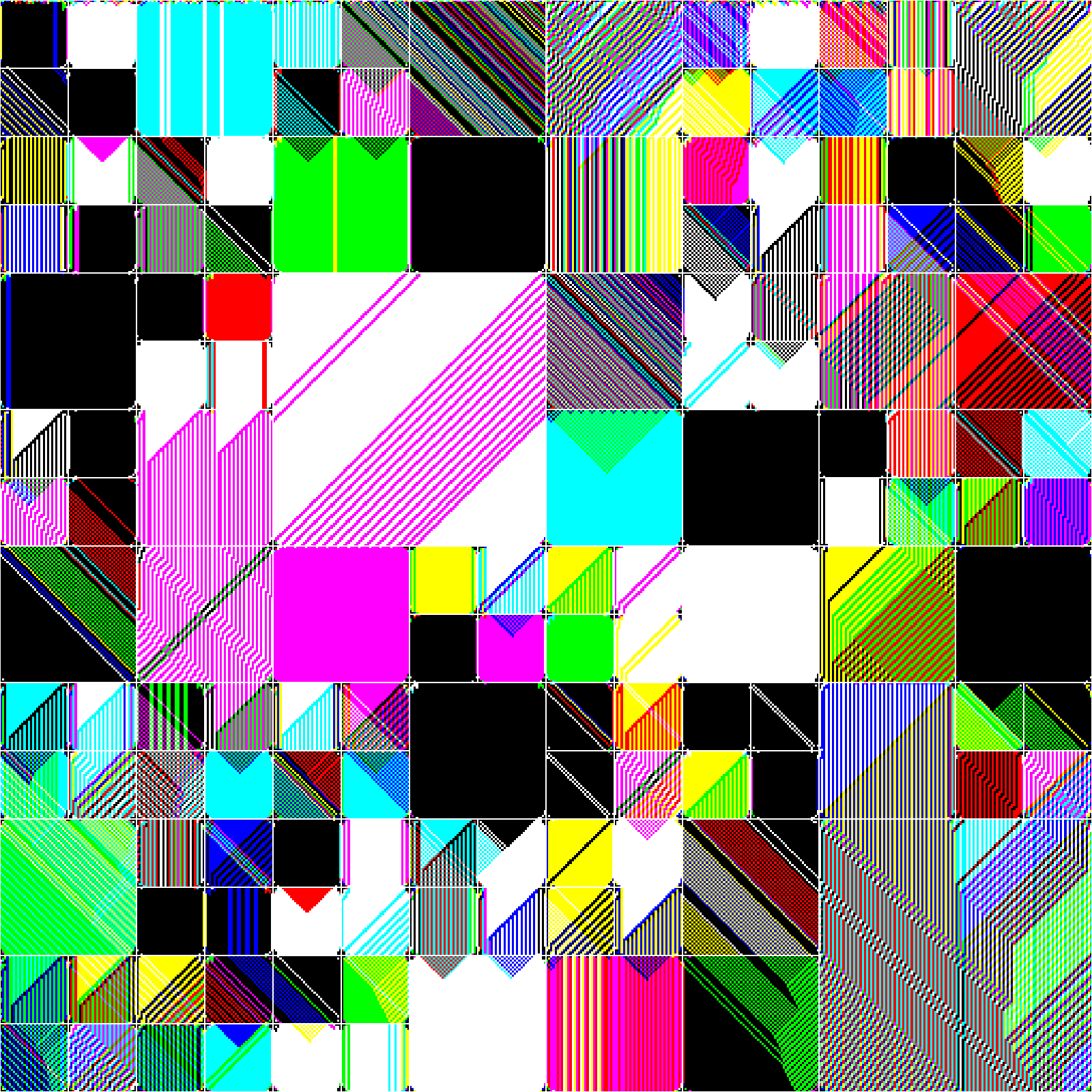 RULES (for Elementary Cellular Automata) #280 static NFT preview