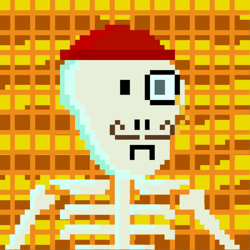PIXEL SKULLETTI 1 #75 static token preview