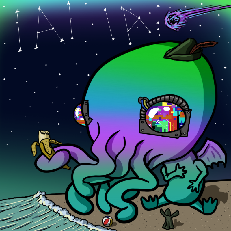 Chibi-thulhu #186 static NFT preview