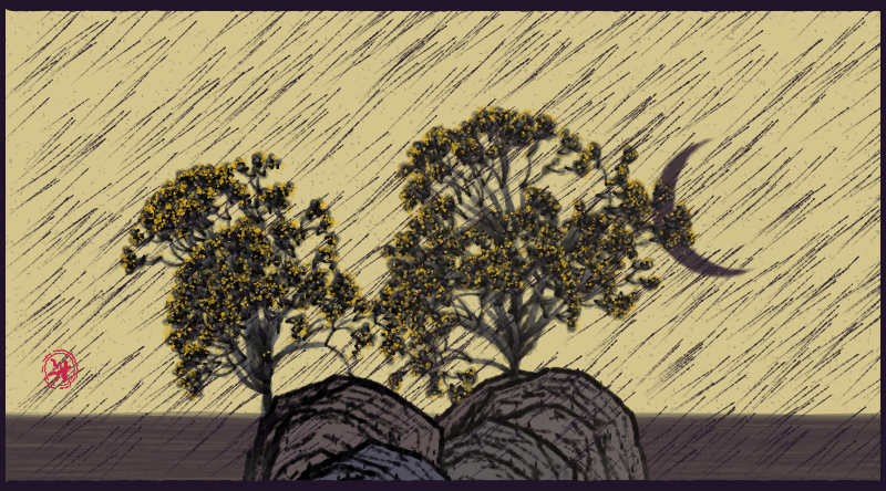 Bloom in the rain #90 static NFT preview