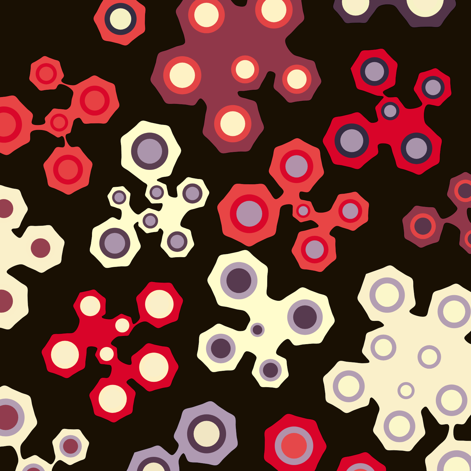 Geometric colorful shapes (Free edition) #23 static token preview
