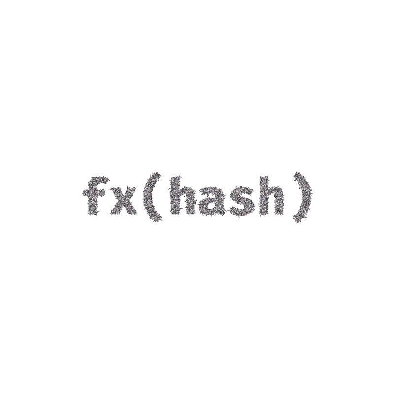 FXHASH Logo with Features #715 static token preview