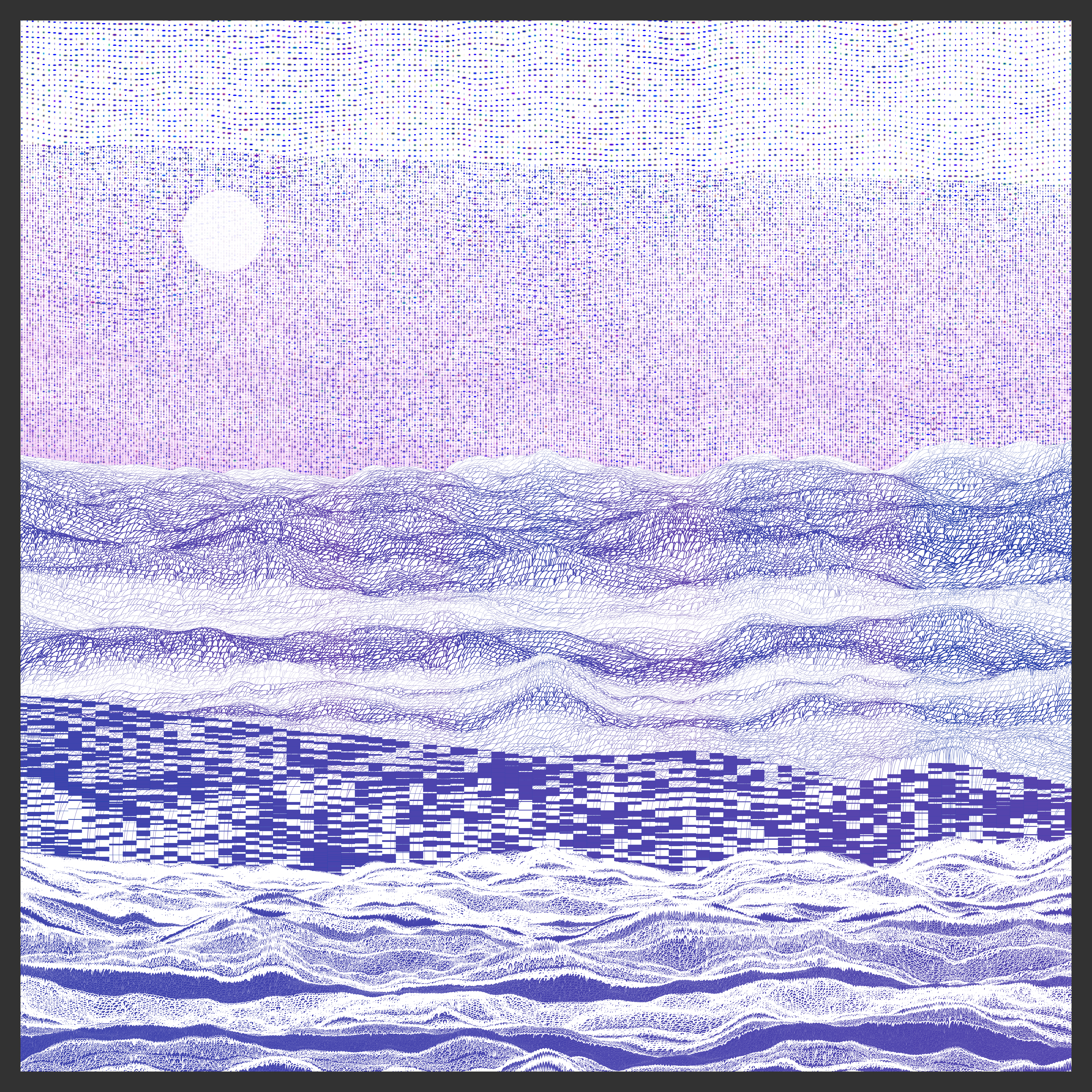 fluid mountain #76 static NFT preview