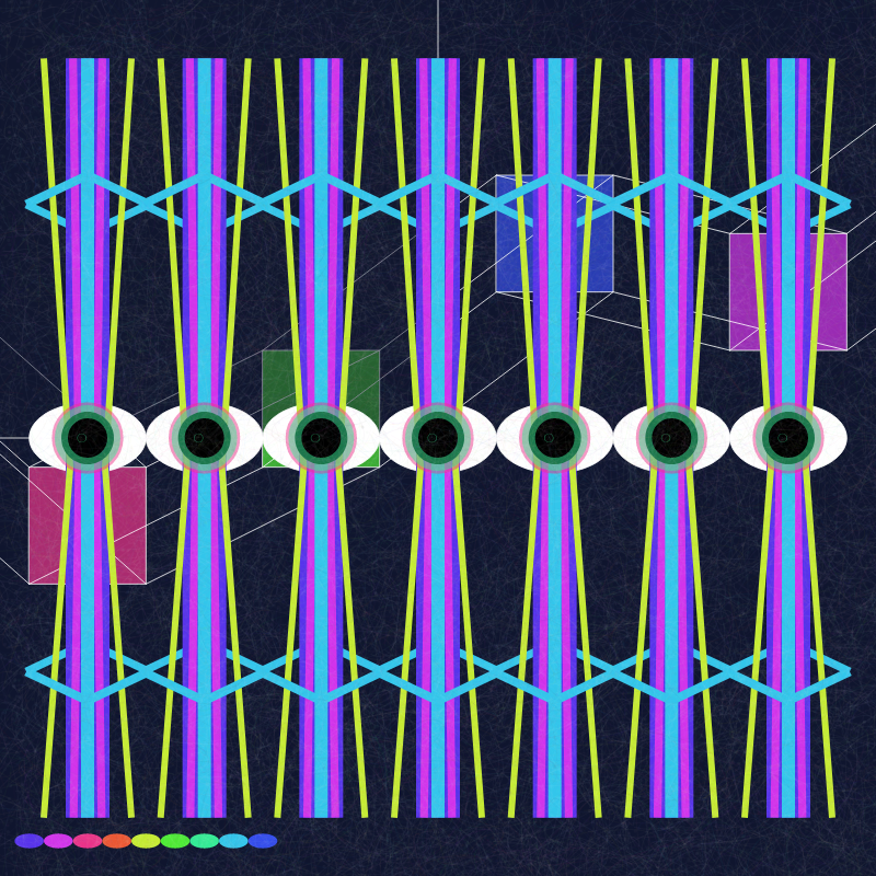 Polychromatic Noir #57 static NFT preview