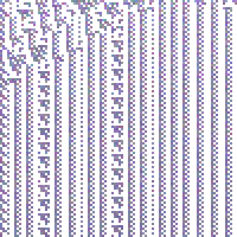 Colored Elementary Cellular Automaton #375 static token preview