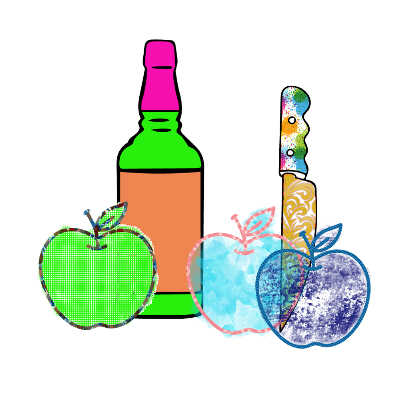 bottle and apples #90 static token preview