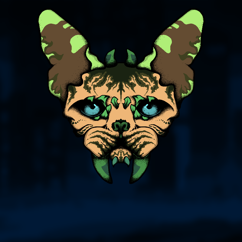 Monster Kitten #7 static NFT preview