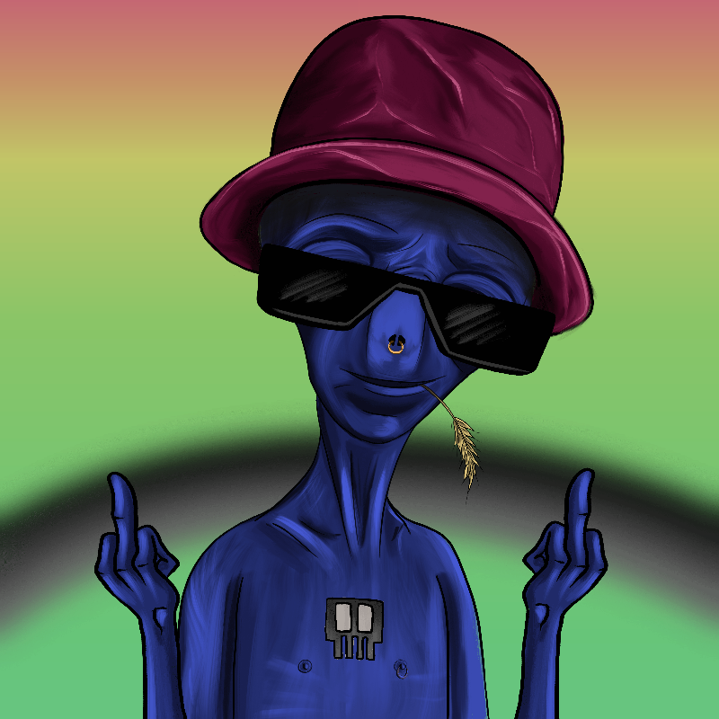 fxAlien #80 static NFT preview