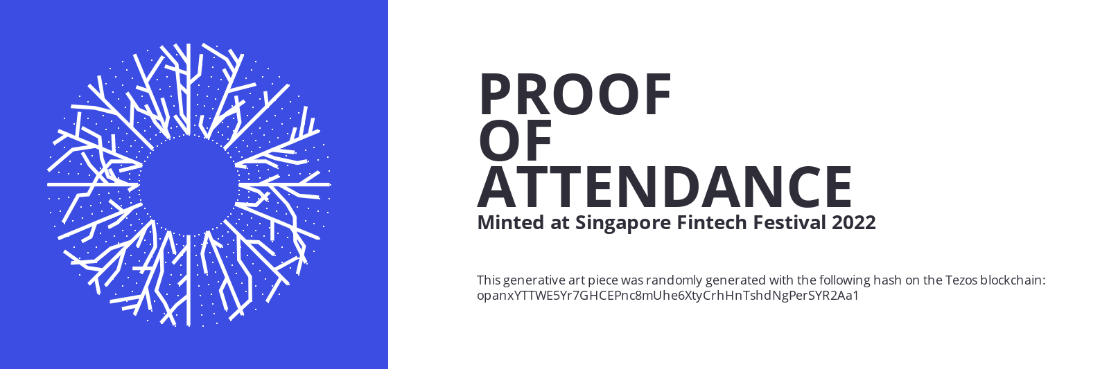 SFF2022 Proof of Attendance Token #2588 static token preview