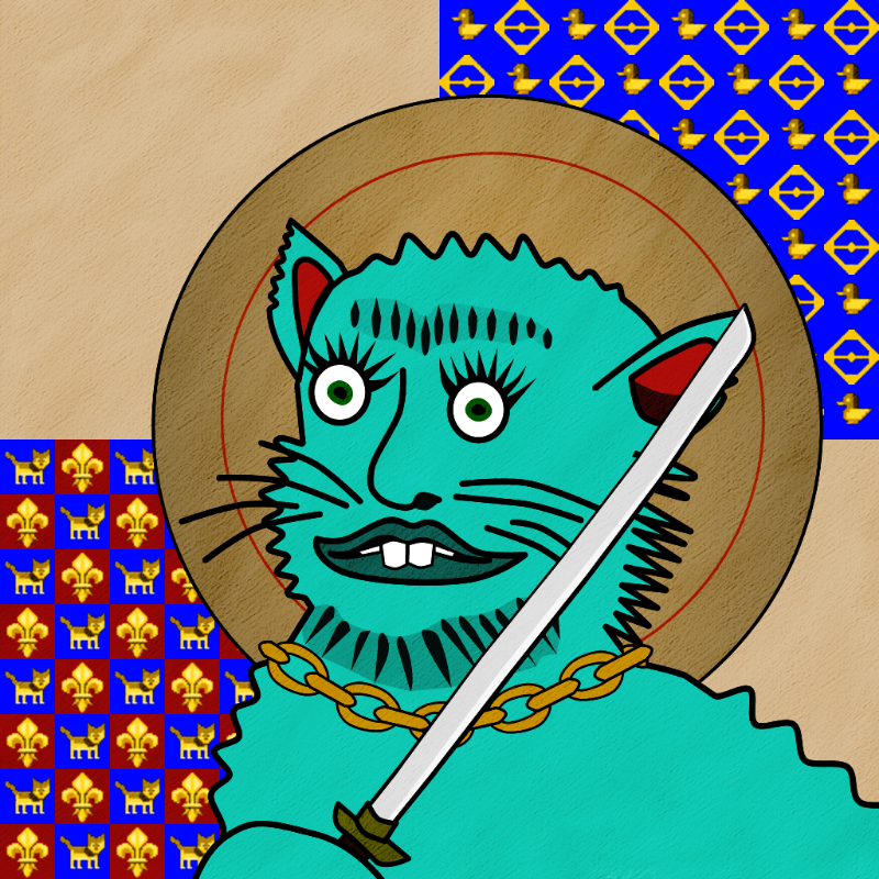Famous Medieval Cat #84 static token preview