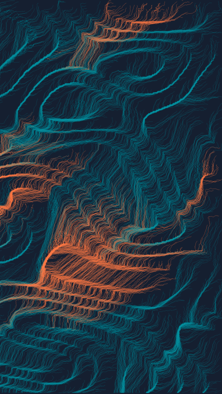 Algoscapes | Rock-face #315 static NFT preview
