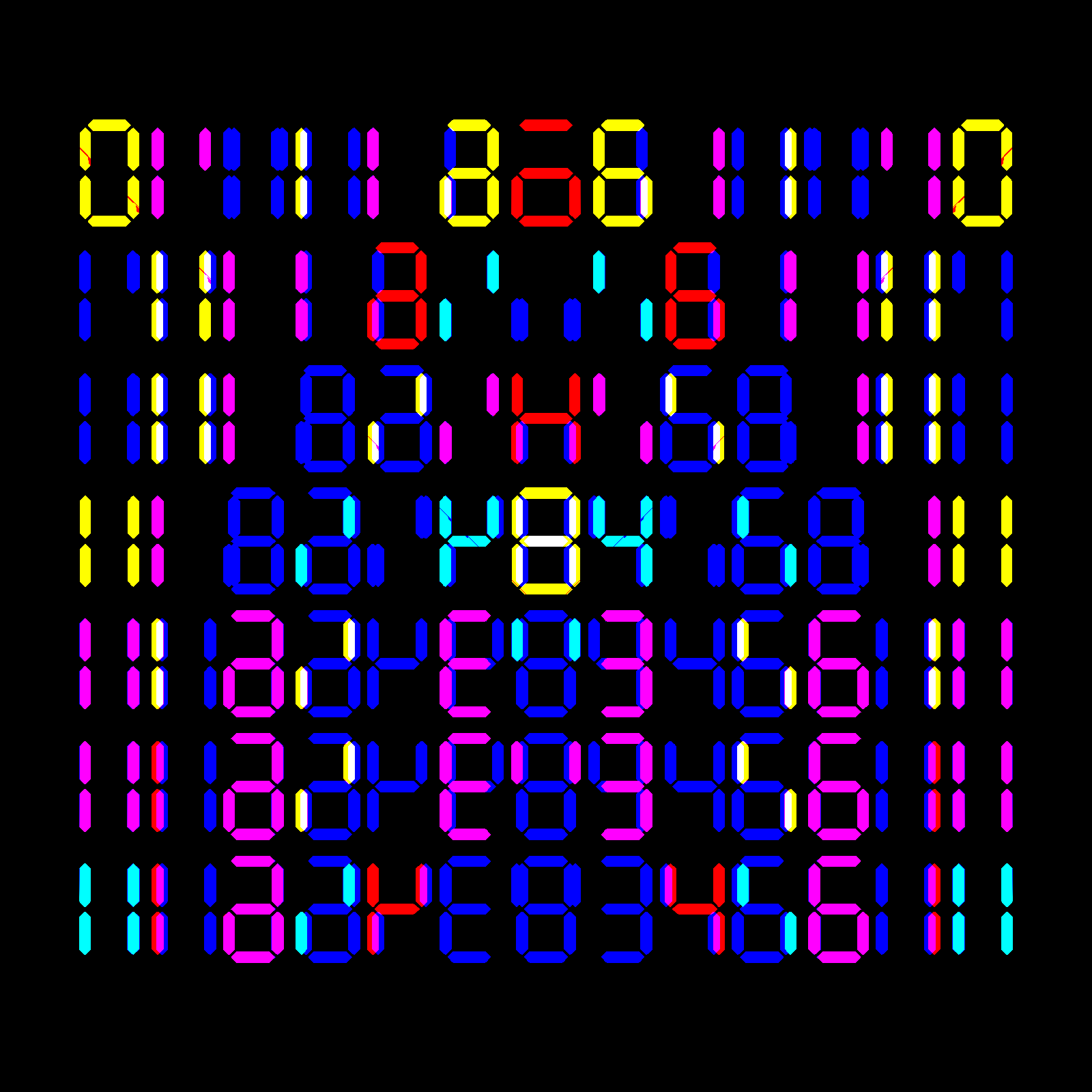 Digits #185 static NFT preview