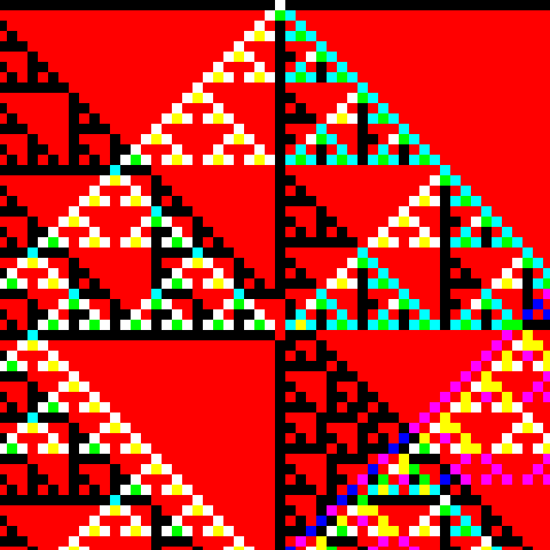 RGB Elementary Cellular Automaton #471 static token preview