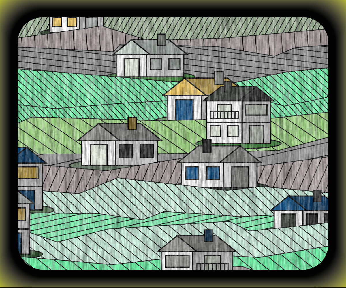 Rainy village #27 static token preview