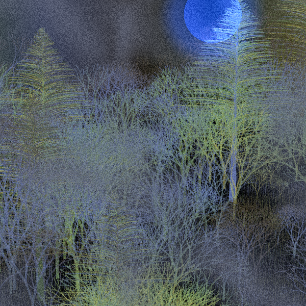 Moonlit Native Bush #46 static token preview