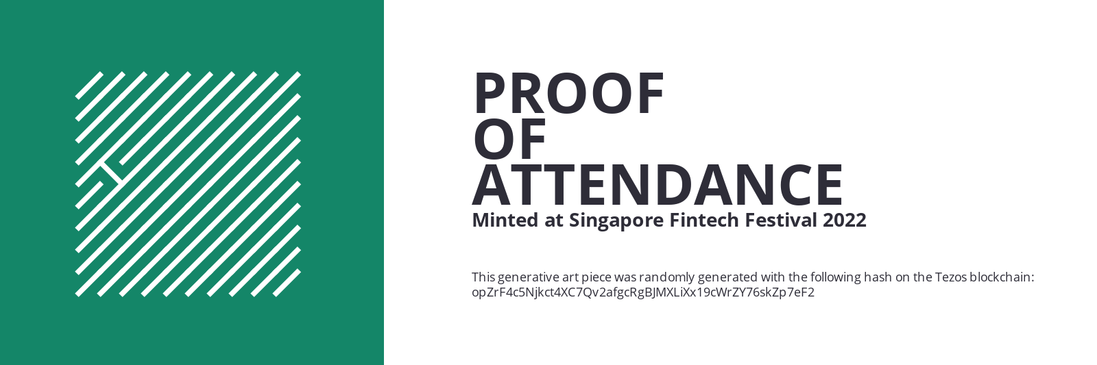 SFF2022 Proof of Attendance Token #2548 static token preview