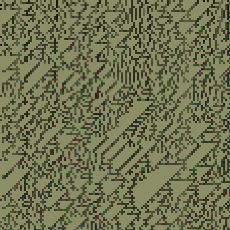 Colored Elementary Cellular Automaton #343 static token preview