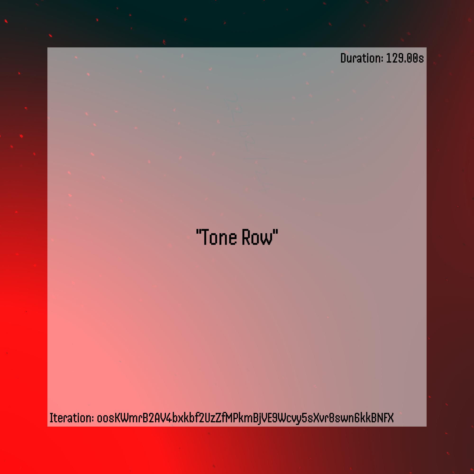 Tone Row #87 static token preview