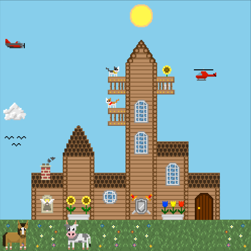 2D Mansion #176 static NFT preview