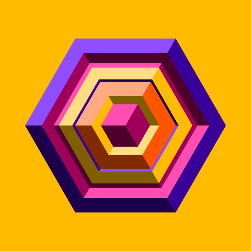 Hexagones - Art for Bots #42 static token preview