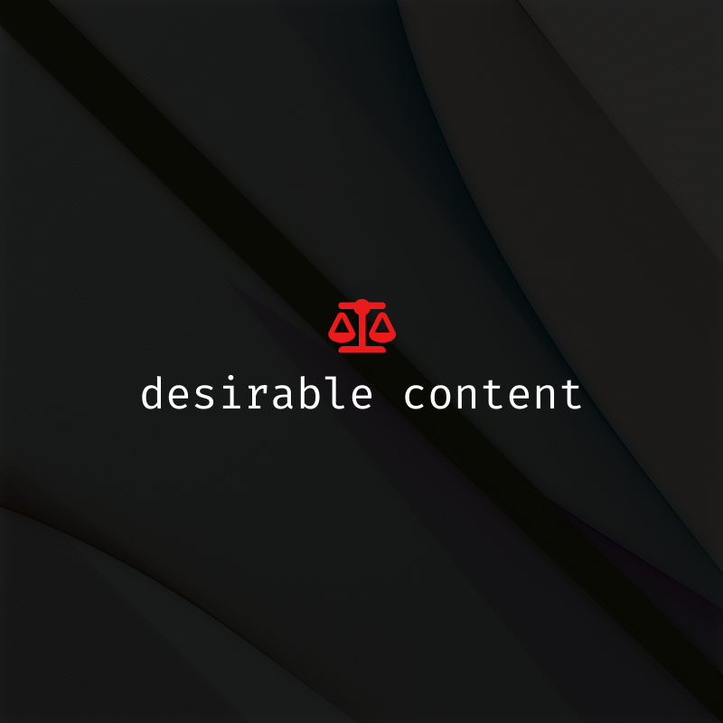 desirable content #62 static token preview
