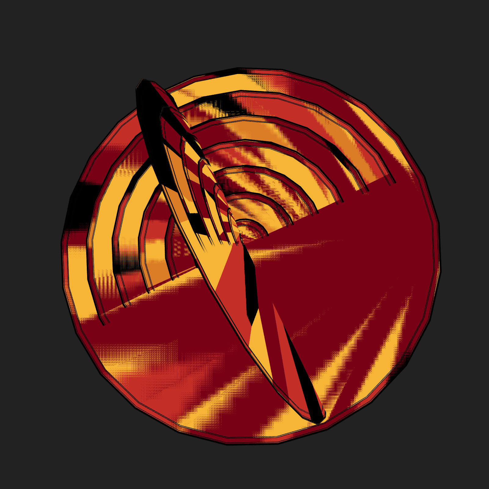 Circular reflectors #27 static NFT preview