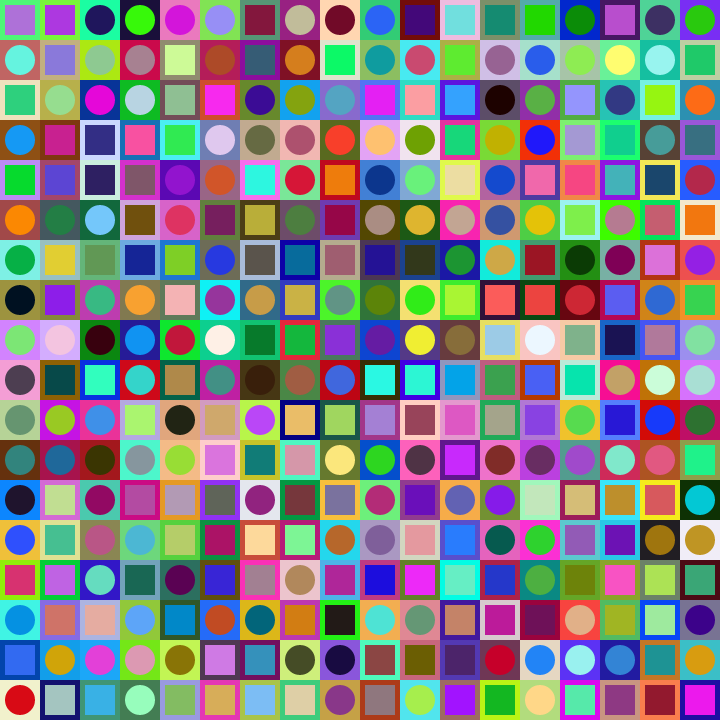 Square Dot Composition #127 static token preview
