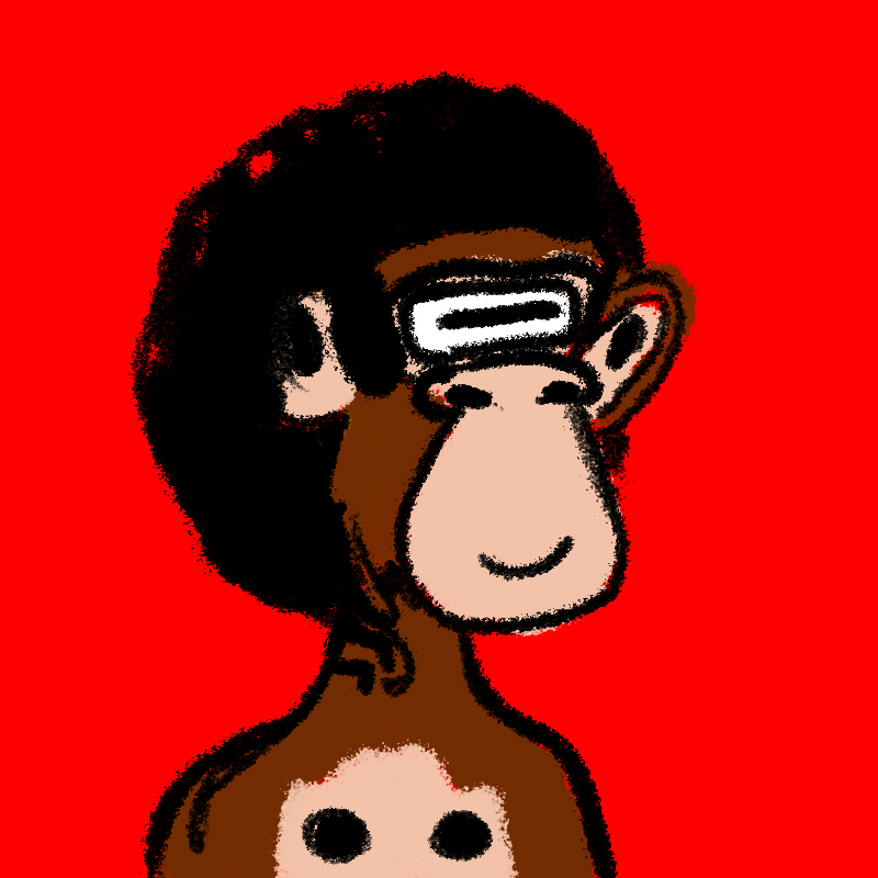 Drawed apes jetski club #51 static token preview