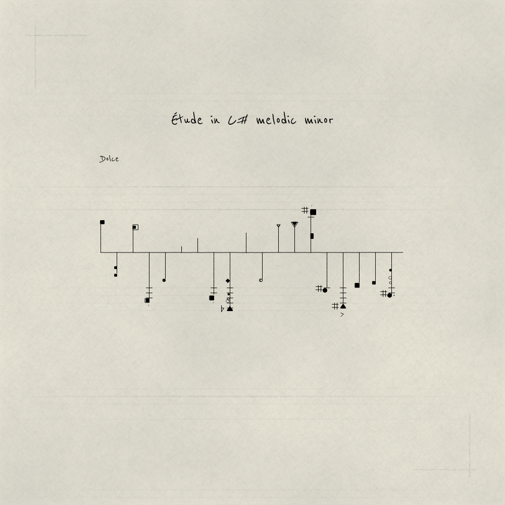Études(Reissued) #118 static NFT preview