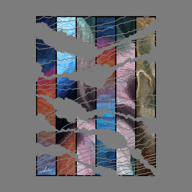 Surrounded by gray color #42 static token preview