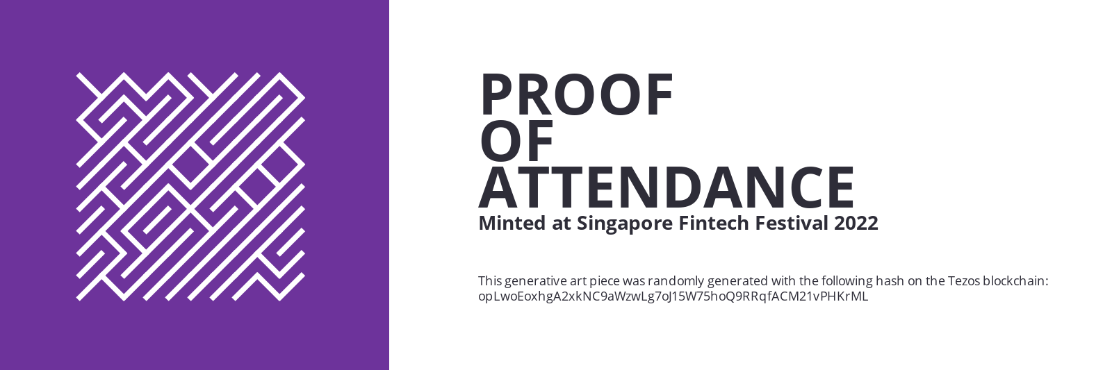 SFF2022 Proof of Attendance Token #1517 static token preview