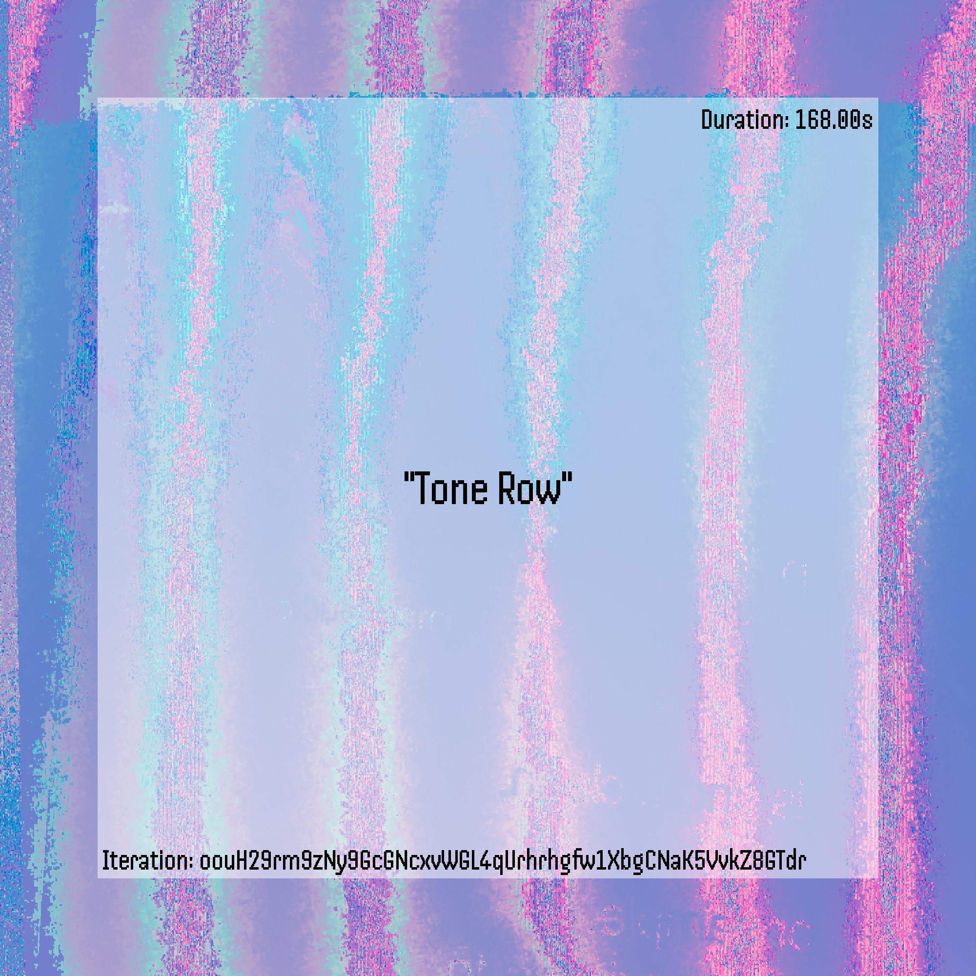 Tone Row #83 static NFT preview