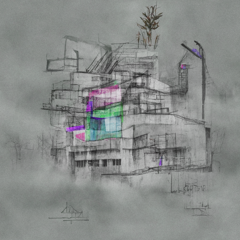 Impossible Neuro-Architecture #86 static NFT preview