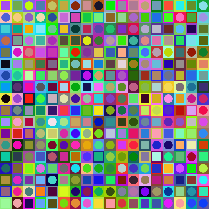 Square Dot Composition #120 static token preview