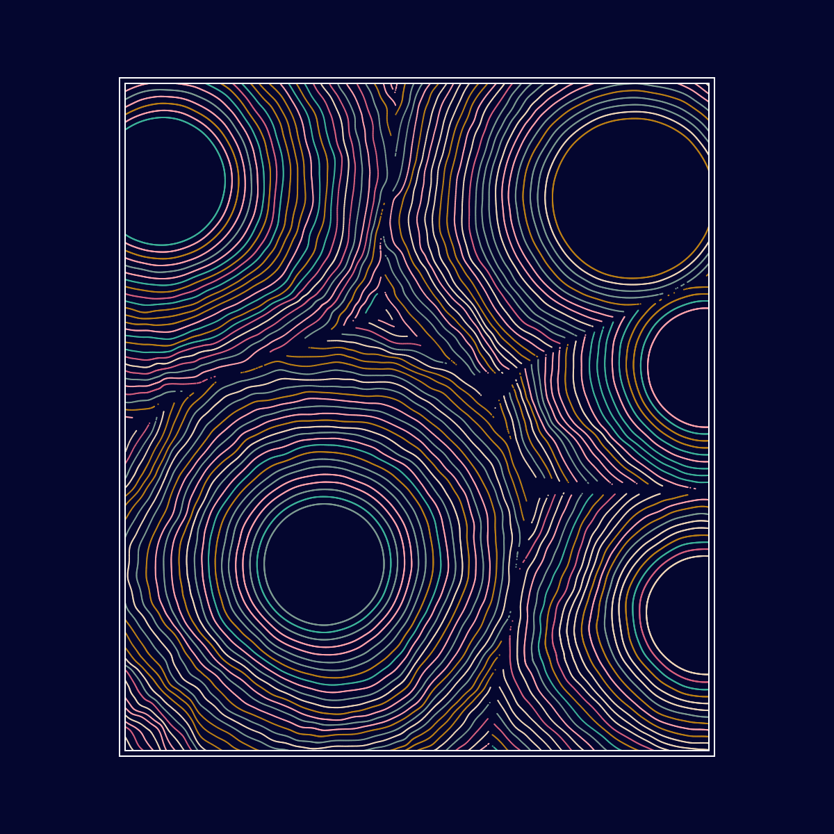 Celestial Rings: Algorithmic Study #77 static NFT preview
