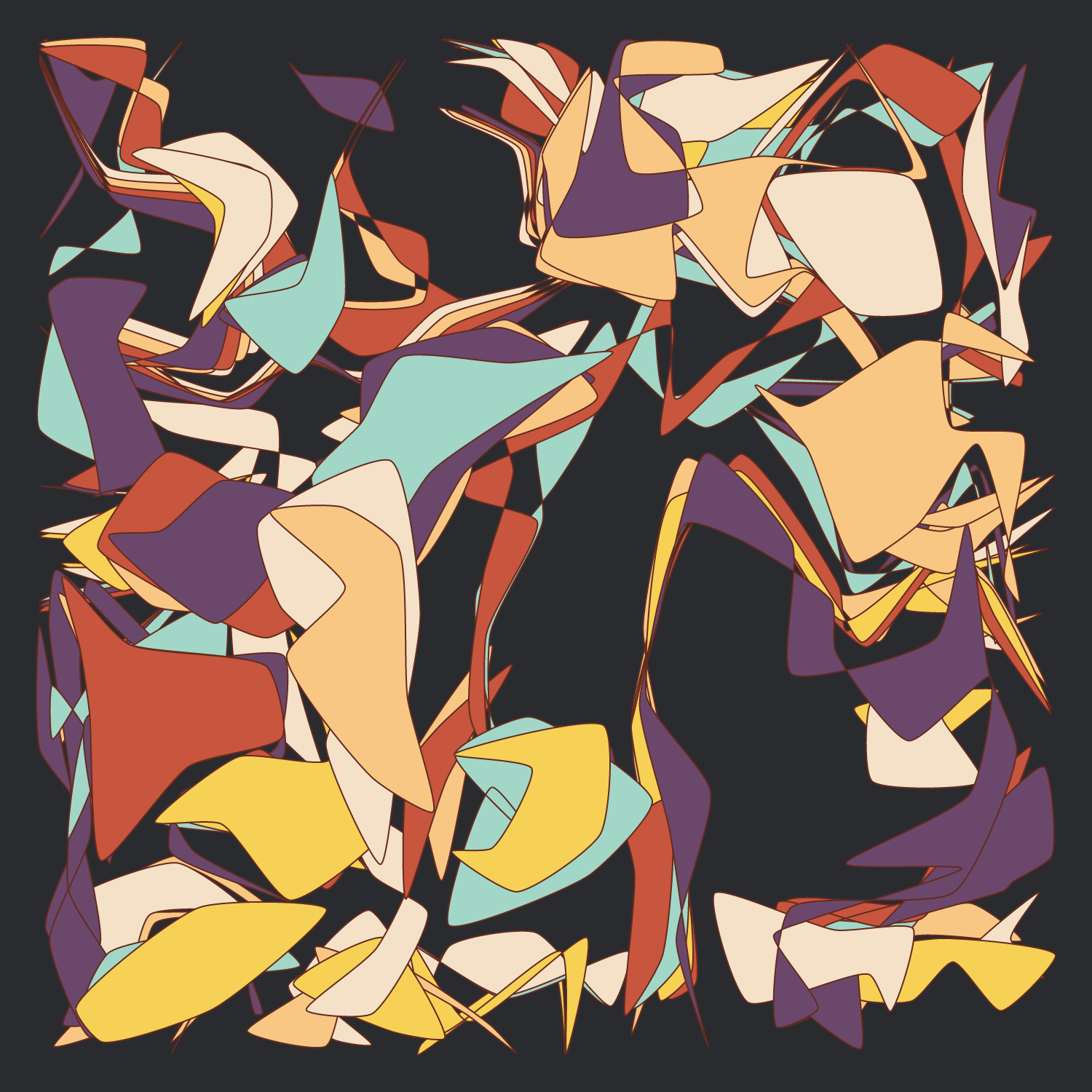 Geometric colorful shapes 2 (Free edition) #99 static NFT preview