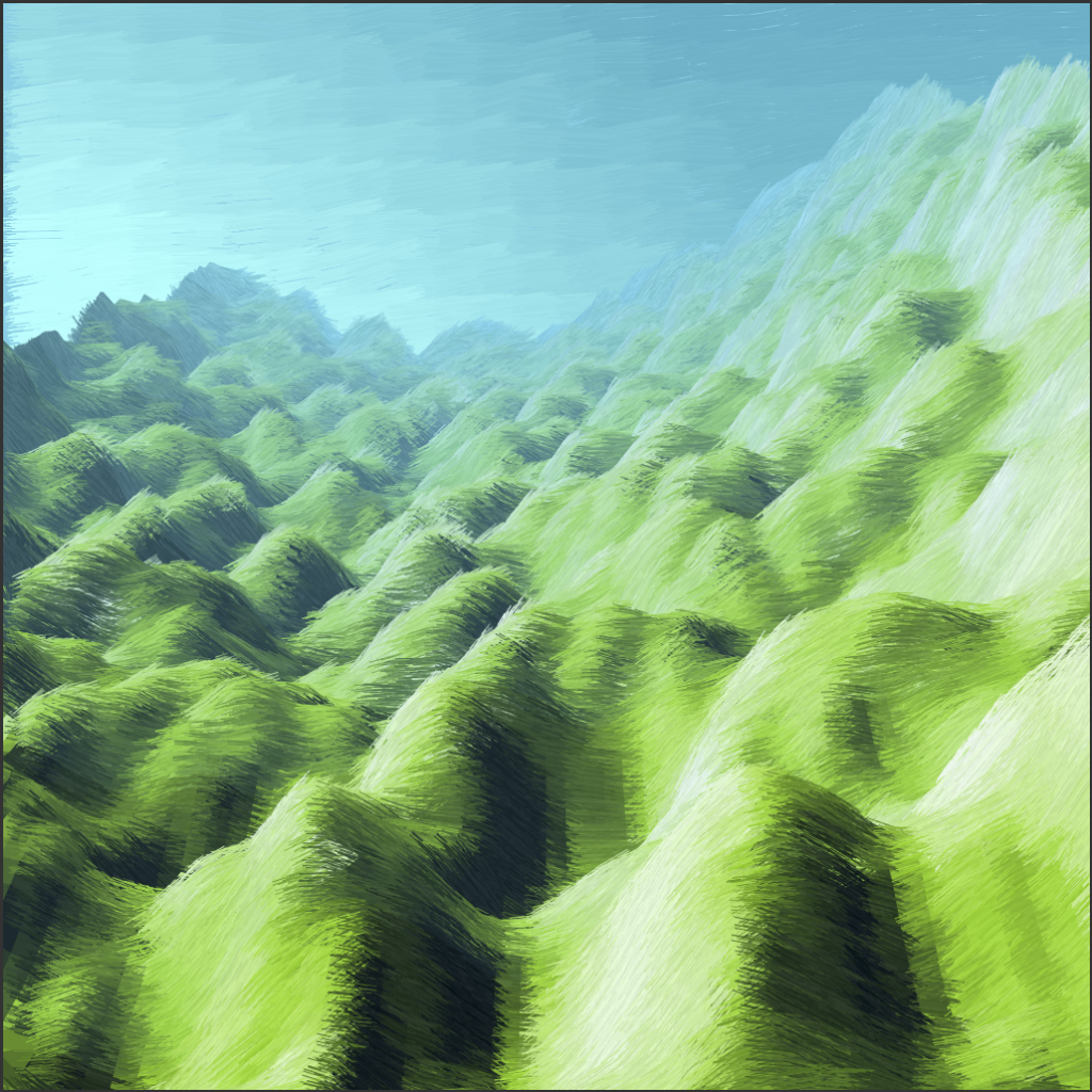 Lush Fields #124 static NFT preview